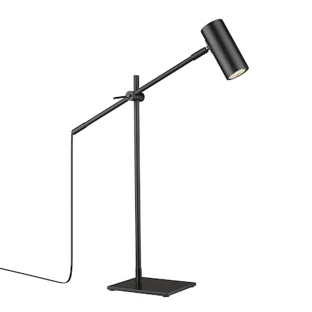 Z-Lite Calumet 1 Light Table Lamp, Matte Black 814TL-MB